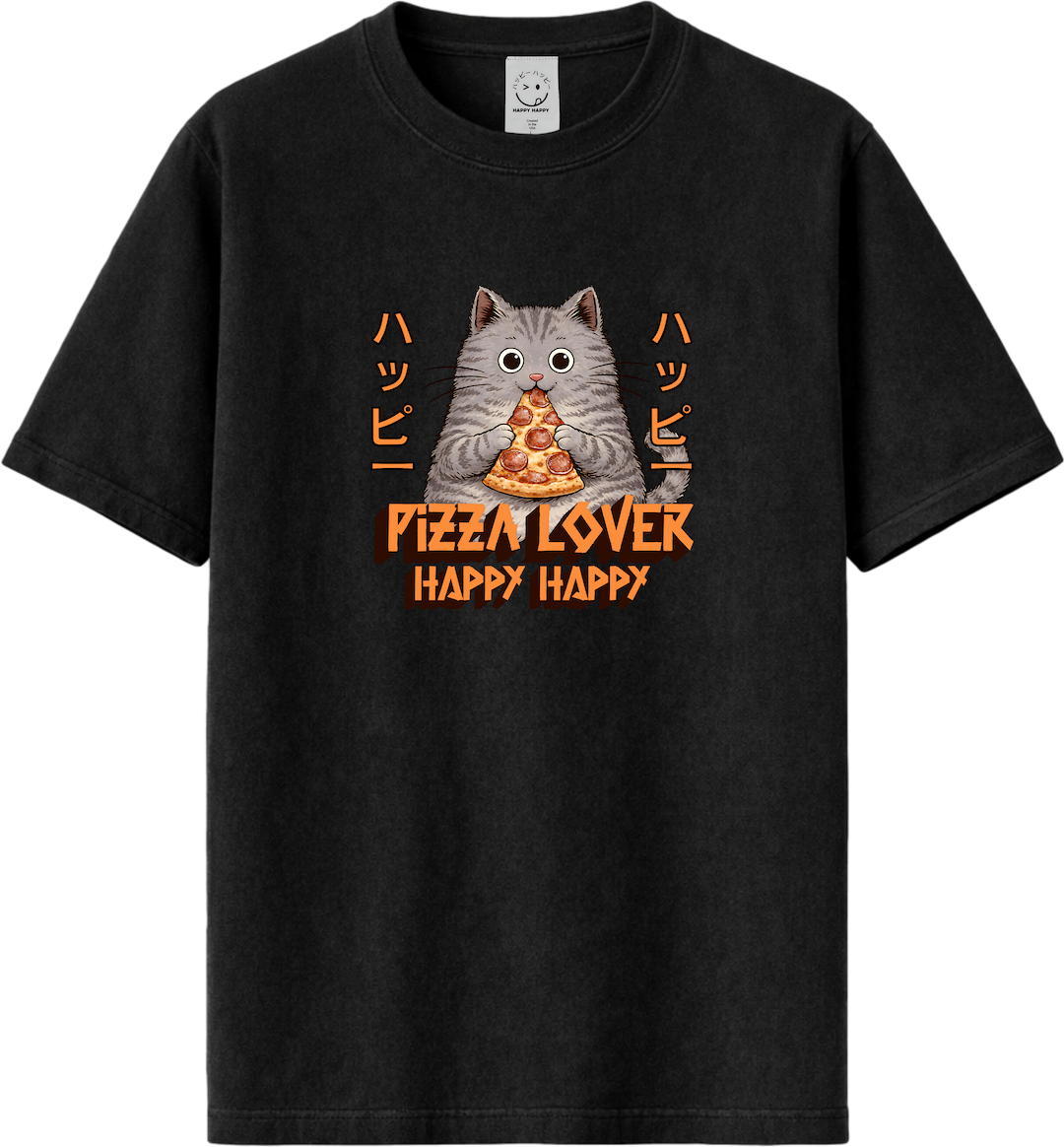 Pizza Lover Cat Tee